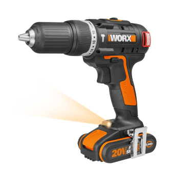 Купить Дрель аккумуляторная WORX WX367.1 20V 2,0Ач кейс фото №2