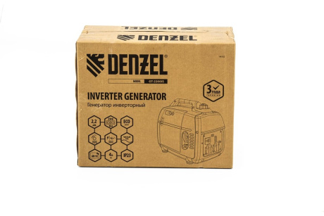 Купить Генератор инверторный Denzel GT-2200iS  2.2 кВт  230 В  бак 4 л фото №13