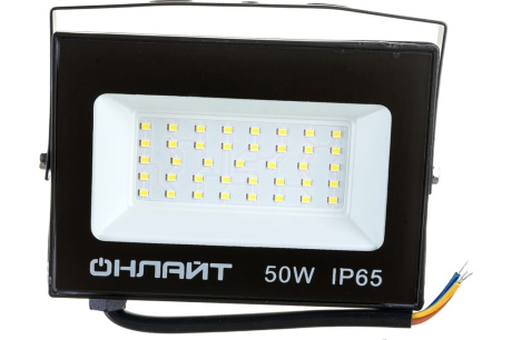 Купить Прожектор IP65 LED Онлайт 50W 6K OFL-50-6K-BL-IP65-LED 71660 фото №1