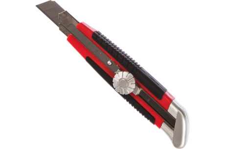 Купить Нож  18 мм  выдвижное лезвие  металлическая направляющая  винтовой фиксатор лезвия// Matrix 78914 фото №2